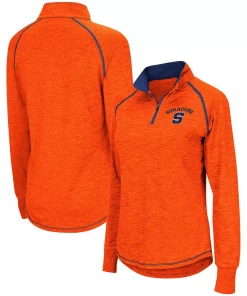 Women's Colosseum Orange Syracuse Orange Bikram Quarter-Zip Pullover Jacket
