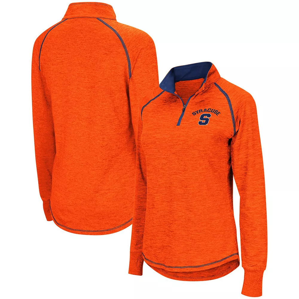 Women's Colosseum Orange Syracuse Orange Bikram Quarter-Zip Pullover Jacket - Image 2