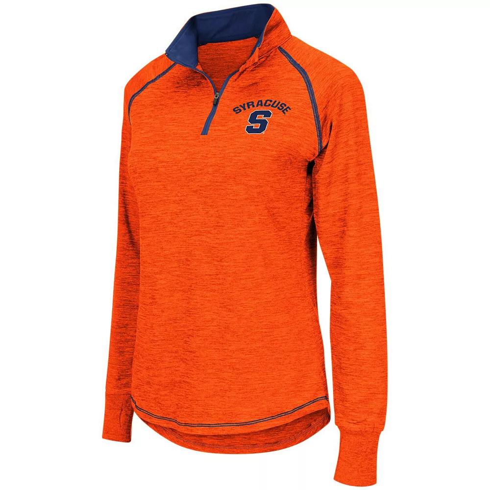Women's Colosseum Orange Syracuse Orange Bikram Quarter-Zip Pullover Jacket - Image 3