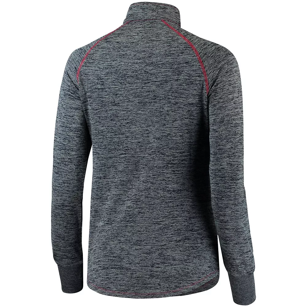 Women's Colosseum Black Houston Cougars Bikram Quarter-Zip Pullover Jacket - Image 4