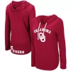 Women's Colosseum Crimson Oklahoma Sooners My Lover Hooded Long Sleeve T-Shirt