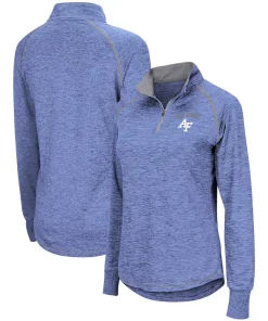 Women's Colosseum Royal Air Force Falcons Bikram Quarter-Zip Pullover Jacket