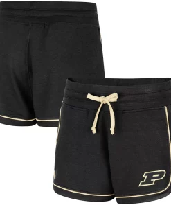 Women's Colosseum Black Purdue Boilermakers Lil Sebastian Tri-Blend Shorts