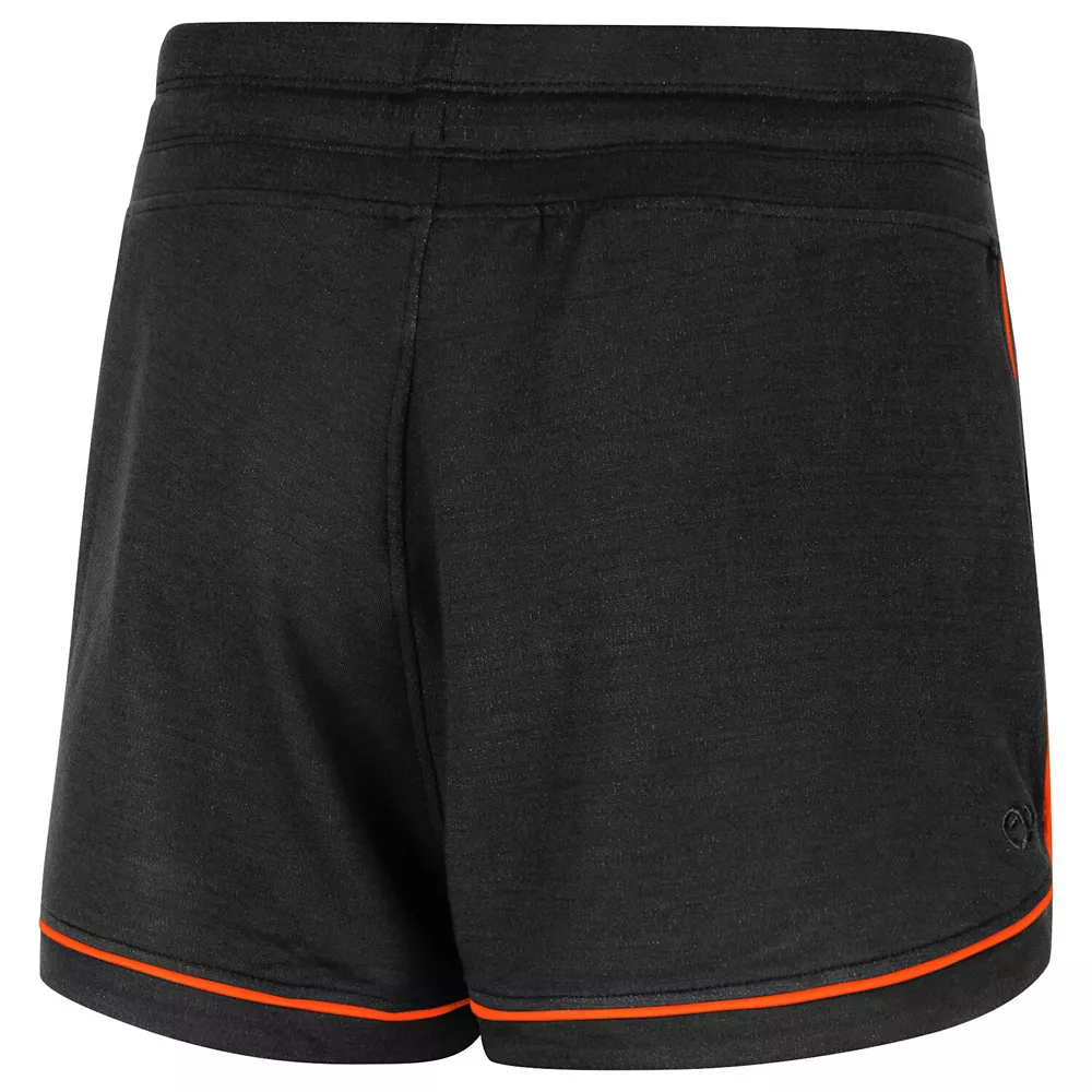 Women's Colosseum Black Miami Hurricanes Lil Sebastian Tri-Blend Shorts - Image 4