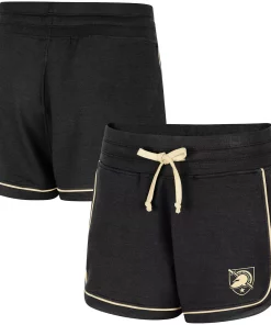 Women's Colosseum Black Army Black Knights Lil Sebastian Tri-Blend Shorts