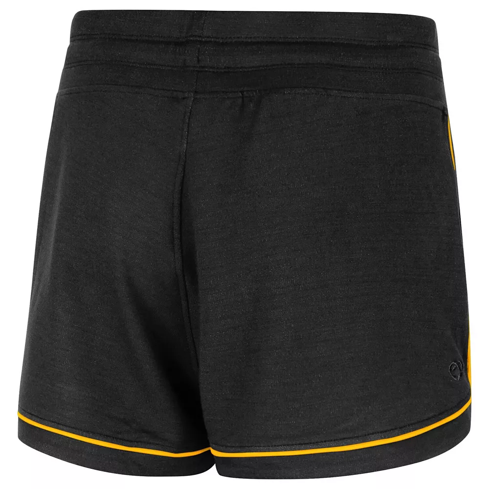 Women's Colosseum Black Iowa Hawkeyes Lil Sebastian Tri-Blend Shorts - Image 3