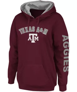 Women's Colosseum Maroon Texas A&M Aggies Loud and Proud Pullover Hoodie
