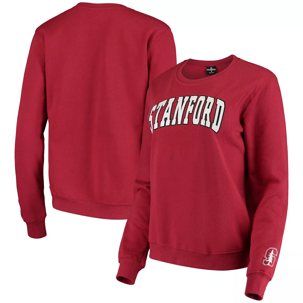 Women's Colosseum Cardinal Stanford Cardinal Campanile Pullover Sweatshirt - Image 2