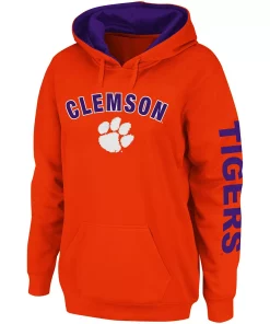Women's Colosseum Orange Clemson Tigers Loud and Proud Pullover Hoodie