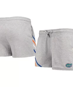 Women's Colosseum Heathered Gray Florida Gators Pusher Shorts