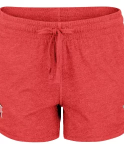 Women's Colosseum Heathered Scarlet Ohio State Buckeyes Simone Lounge Shorts