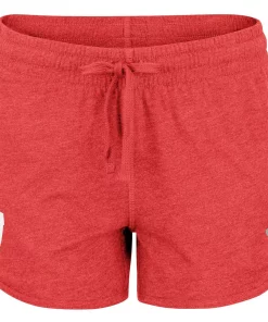 Women's Colosseum Heathered Red Wisconsin Badgers Simone Lounge Shorts