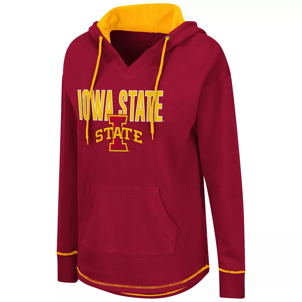 Women's Colosseum Cardinal Iowa State Cyclones Tunic Pullover Hoodie - Image 3