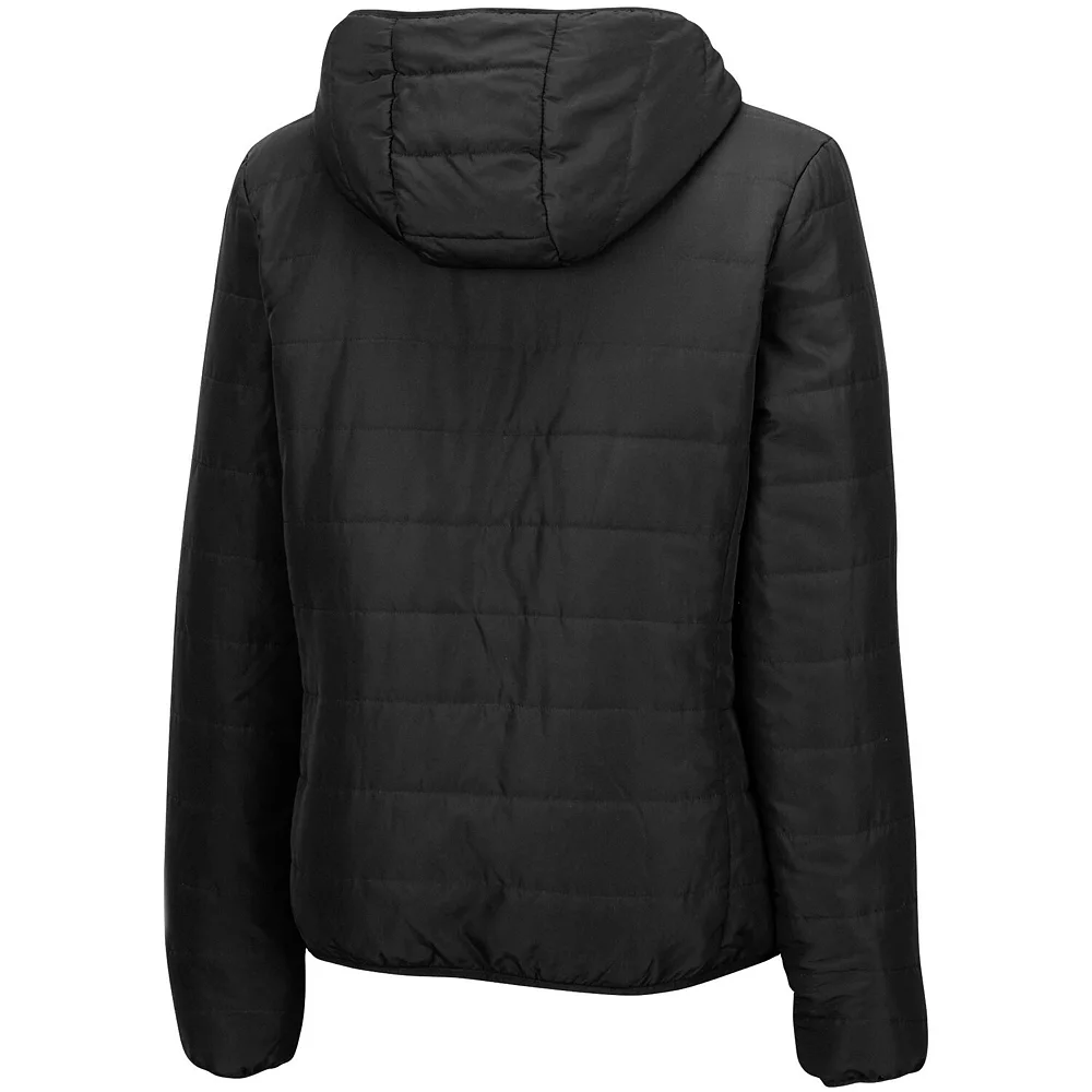 Women's Colosseum Black Wisconsin Badgers Arianna Full-Zip Puffer Jacket - Image 4