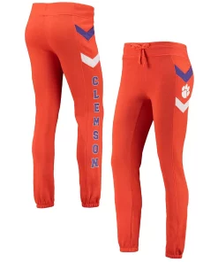 Women's Colosseum Orange Clemson Tigers Kripke Chevron Jogger Pants