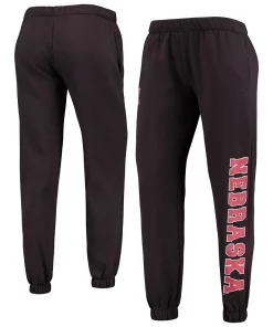 Women's Colosseum Black Nebraska Huskers Beryl Aubrey Lounge Pants