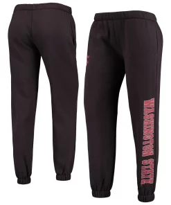 Women's Colosseum Black Washington State Cougars Beryl Aubrey Lounge Pants