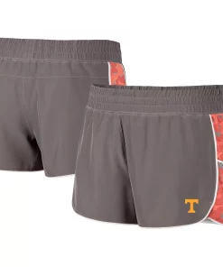 Women's Colosseum Gray/Tennessee Orange Tennessee Volunteers Pamela Lined Shorts