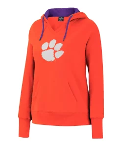 Women's Colosseum Clemson Tigers Fleece Hoodie