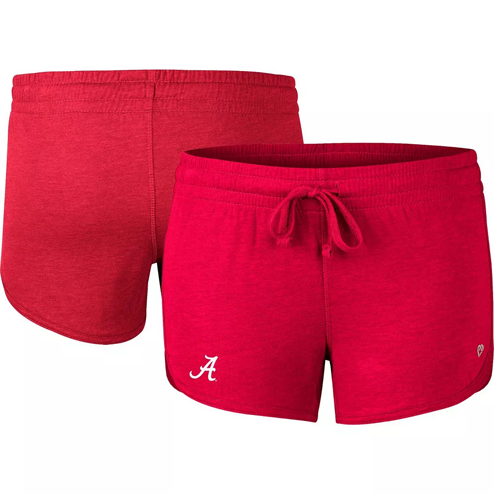Women's Colosseum Heather Crimson Alabama Crimson Tide Simone Core Shorts