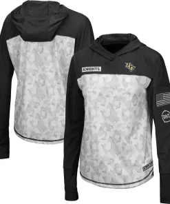 Women's Colosseum Arctic Camo/Black UCF Knights OHT Military Appreciation Long Sleeve Hoodie T-Shirt