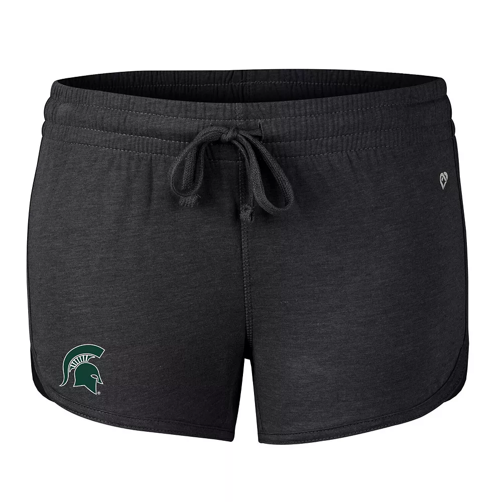 Women's Colosseum Heather Black Michigan State Spartans Simone Core Shorts - Image 3
