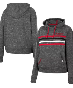 Women's Colosseum Charcoal Maryland Terrapins Backstage Speckled Pullover Hoodie