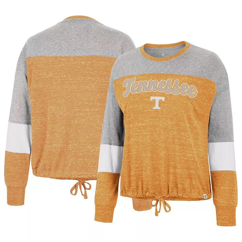 Women's Colosseum Tennessee Orange Tennessee Volunteers Joanna Tie Front Long Sleeve T-Shirt - Image 2