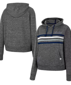 Women's Colosseum Charcoal Penn State Nittany Lions Backstage Speckled Pullover Hoodie